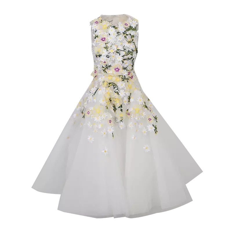 Floral Embroidered Mini Dress – Christine Liu